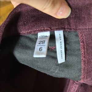 LOFT Corduroy Pants in Deep Burgundy
